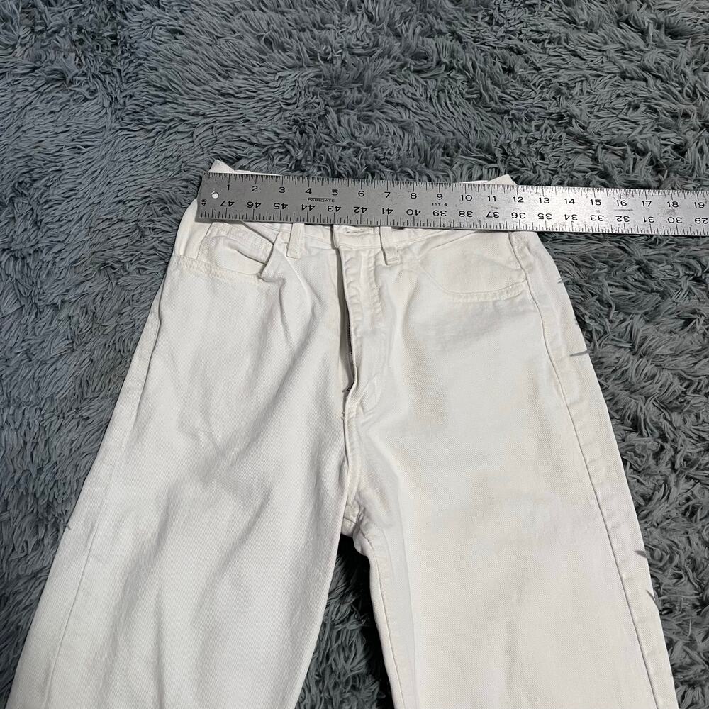 Vintage 1980s/ 1990s Denim White Guess Jeans Mom XS Grunge USA Made - Picture 7 of 14